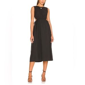 NWT Rails Yvette Dress Cut Out Tie Waist Black